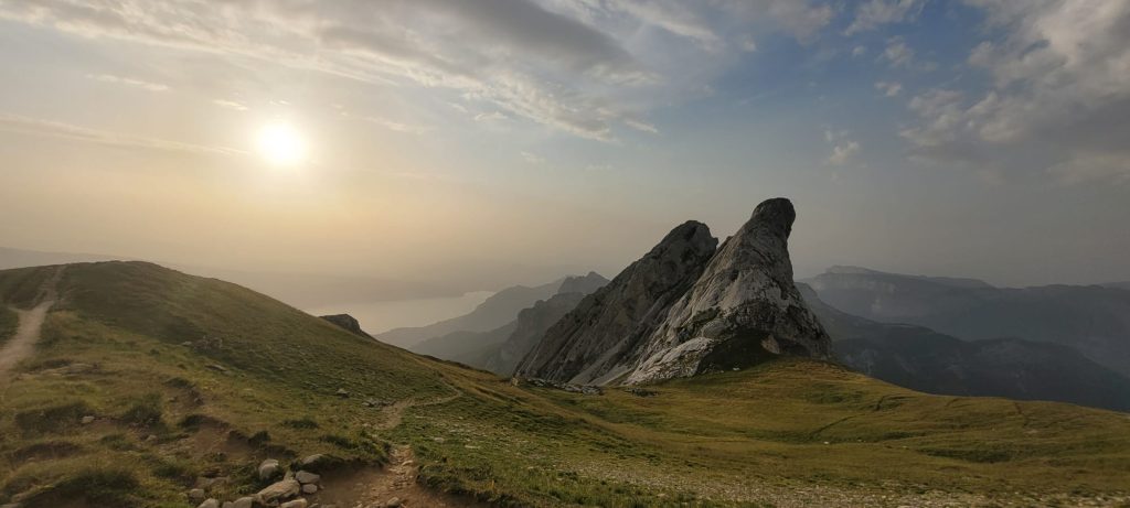 Coucher de soleil depuis la Tournette